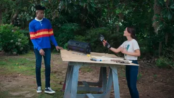  CdG PLAY x Converse  Chuck Taylor All Star High-Top Sneakers worn by Ben Wheeler(Jonas Dylan Allen) as seen in First Kill (S01E07)
