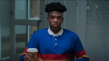 Rowing Blazers Stripe Rugby Shirt worn by  Ben Wheeler (Jonas Dylan Allen) as seen in First Kill (S01E07)