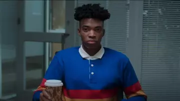 Rowing Blazers Stripe Rugby Shirt worn by  Ben Wheeler (Jonas Dylan Allen) as seen in First Kill (S01E07)