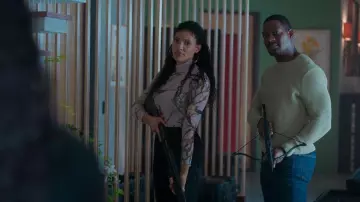 All Saints Nolina Elia Bodysuit worn by Talia(Aubin Wise) as seen in First Kill (S01E07)