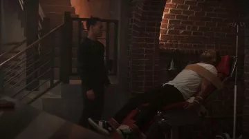 Emporio Armani Suede and Leather Sneakers worn by Elinor (Phillip Mullings Jr.) as seen in First Kill (S01E08)