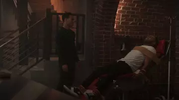 Emporio Armani Suede and Leather Sneakers worn by Elinor (Phillip Mullings Jr.) as seen in First Kill (S01E08)