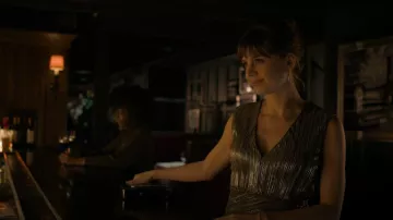 Maje Romea Dress worn by Kristen Bouchard (Katja Herbers) as seen in Evil (S02E03)
