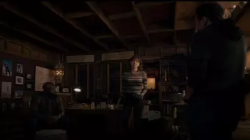 John Varvatos Band Collar Leather Jacket worn by David Acosta (Mike Colter) as seen in Evil (S02E04)
