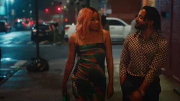 Topshop Land­scape Mi­ni Dress worn by Phoebe (Phoebe Robinson) as seen in Everything's Trash (S01E05)