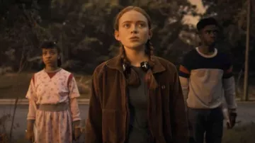 Chaqueta de pana marrón usada por Max Mayfield Sadie Sink Stranger Things