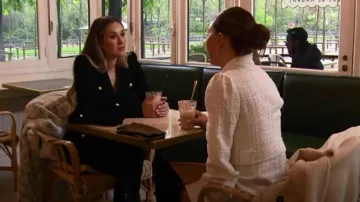 Balmain Acolchado-Hombro Acanalado-Punto Mini Vestido usado por Rachel como se ve en The Bachelorette (S19E04)