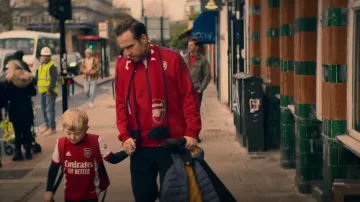 :Adidas Arsenal Jacket worn by Jason Ross (Rafe Spall) as seen in Trying (S03E05)