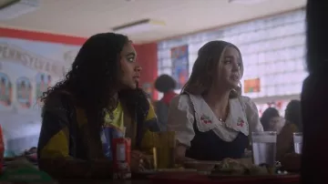 Re/Done Cardigan in Caramel Navy Argle worn by Tabitha 'Tabby' Hayworthe (Chandler Kinney) as seen in Pretty Little Liars: Original Sin (S01E07)