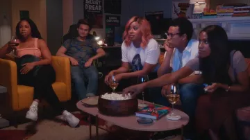 Chris Allen Crop T-Shirt worn by Phoebe (Phoebe Robinson) as seen in Everything's Trash (S01E06)