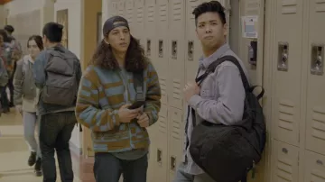 Urban Outfitters Sherpa Plush Zip Jacket worn by Trent Harrison (Benjamin A. Norris) as seen in Never Have I Ever (S03E01)