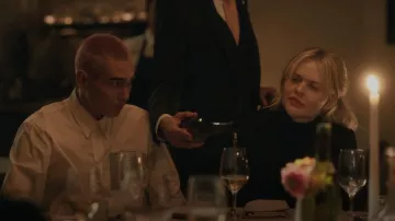 Victoria Beckham Double Breasted Tuxedo Wool Coat worn by Audrey Hope (Emily Alyn Lind) as seen in Gossip Girl (S01E06)