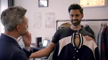 Varsity Jacket of Hasan Minhaj in But First, Tan ft. Hasan Minhaj | Patriot Act | Netflix
