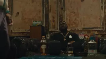 Burberry Black 'TB' Emerson Long Sleeve T-Shirt worn by Alfred 'Paper Boi' Miles (Brian Tyree Henry) as seen in Atlanta (S03E05)