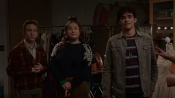 Lucky Brand Cotton Chenille-Patterned Polka-Dot Sweatshirt worn by Ashlyn (Julia Lester) as seen in High School Musical: The Musical: The Series (S02E07)
