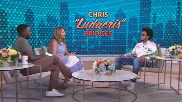 Casablanca Long-Sleeve Silk Shirt worn by Ludacris as seen in Today on August 11,2022