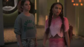 Casablanca Crochet Polo Shirt worn by Kiela (Daniella Perkins) as seen in grown-ish (S05E05)
