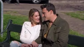 Lamarque Cia­ra Mo­to Jack­et worn by Rachel Recchia as seen in The Bachelorette (S19E06)