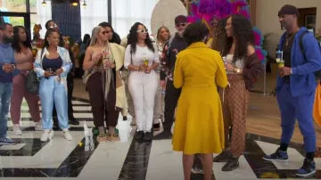 Louis Vuitton Map Print Lounge Pantalon porté par Kandi Burruss vu dans The Real Housewives of Atlanta (S14E13)