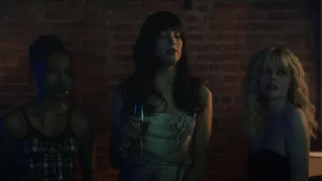 Zimmermann Bel­li­tude Python Print Mi­di Dress worn by Luna La (Zión Moreno) as seen in Gossip Girl (S01E08)