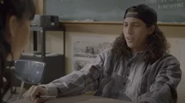 Quiksilver Neo Blue Flannel Hoodie worn by Trent Harrison (Benjamin A. Norris) as seen in Never Have I Ever (S03E09)