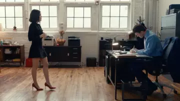 Joostricot Knit Fitted Black Dress worn by Lucy Hutton (Lucy Hale) as seen in The Hating Game