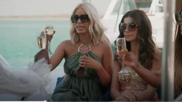 Fendi Fendirama Monogram One-Piece Swimsuit worn by Lesa as seen in The  Real Housewives of Dubai (S01E10)
