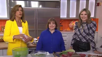 Veronica Beard Agee Pantalon en cuir à jambes larges porté par Jenna Bush Hager vu dans Today with Hoda & Jenna le 22 août 2022