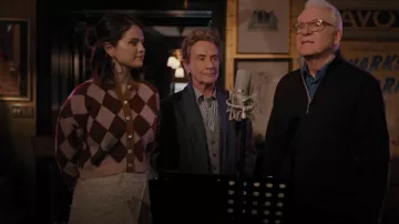 Acne Studios Boucle-Tweed Wrap Skirt worn by Mabel Mora (Selena Gomez) as seen in Only Murders in the Building (S02E10)