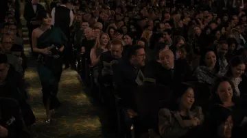 Michelle Mason Draped Silk Midi Dress worn by Mabel Mora (Selena Gomez) as seen in Only Murders in the Building (S02E10)