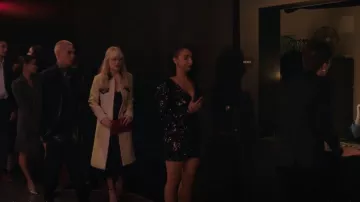 Gucci Belted Wool Coat worn by Audrey Hope (Emily Alyn Lind) as seen in Gossip Girl (S01E11)