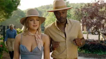 Maison Michel Virginie Felt Fedora Sombrero usado por Fallon Carrington (Elizabeth Gillies) como se ve en Dinastía (S05E19)