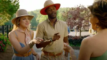 Keith James Queen Red-Brim Wool Fedora Hat porté par Jeff Colby (Sam Adegoke) vu dans Dynasty (S05E19)