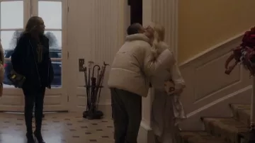 Fendi Asymmetric Satin Skirt worn by Audrey Hope (Emily Alyn Lind) as seen in Gossip Girl (S01E12)