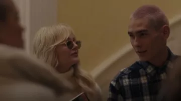 Oliver Peoples Sheldrake Sunglasses worn by Audrey Hope (Emily Alyn Lind) as seen in Gossip Girl (S01E12)