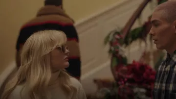 Rosetta Getty Turtle­neck Sweater worn by Audrey Hope (Emily Alyn Lind) as seen in Gossip Girl (S01E12)