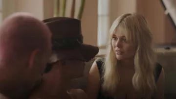 Boteh Draped Detail Bikini Top worn by Audrey Hope (Emily Alyn Lind) as seen in Gossip Girl (S01E12)