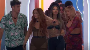 Kenny Flowers The Fronds With Ben­e­fits Shirt worn by Isaiah Campbell as seen in Love Island (S04E28)