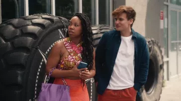 S/W/F Frida Crossover Halter worn by Phoebe (Phoebe Robinson) as seen in Everything's Trash (S01E07)