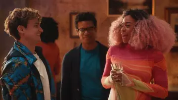 PS Paul Smith Hooded Print Track Jacket worn by Michael (Moses Storm) as seen in Everything's Trash (S01E07)