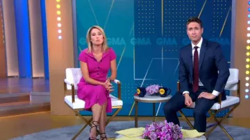 Vestido de Reiss Mason usado por Amy Robach como se ve en Good Morning America el 26 de agosto de 2022