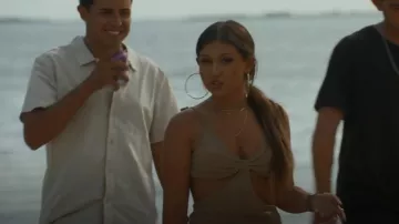 NA-KD Twist Midi Dress worn by Solomon Avery as seen in Forever Summer: Hamptons (S01E08)