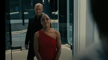 Halston Randi One-Shoulder Jumpsuit worn by Tessa Thompson as seen in Westworld (S04E07)