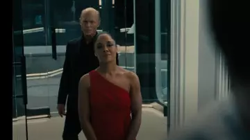 Halston Randi One-Shoulder Jumpsuit worn by Tessa Thompson as seen in Westworld (S04E07)