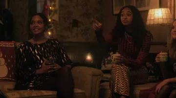 Victoria Beckham Mixed Print Sweater worn by Tabitha 'Tabby' Hayworthe (Chandler Kinney) as seen in Pretty Little Liars: Original Sin (S01E10)