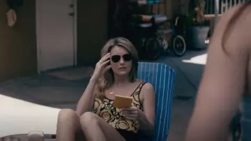 Versace Baroque Print Swimsuit worn by Janine (Leila George) as seen in Animal Kingdom (S06E11)