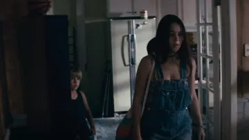 No Boundaries Blue Denim Bib Front Short Overalls worn by Julia (Jasper Polish) as seen in Animal Kingdom (S06E11)