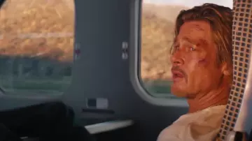 Collier de chaîne en or porté par Ladybug (Brad Pitt) comme on le voit dans le film Bullet Train