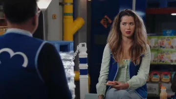 Frame Le Crop Eyelet Hem Mini Boot Jeans worn by Cheyenne (Nichole Bloom) as seen in Superstore (S06E01)