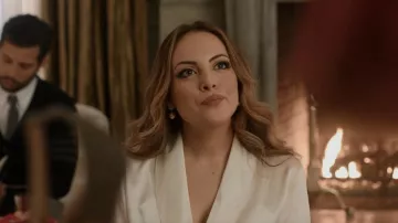 Jennifer Behr Solddad Pearl Drop Pendientes usados por Fallon Carrington (Elizabeth Gillies) como se ve en Dynasty (S04E02)